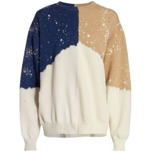 La Detresse Sweatshirt and Joggers in Tan Blue SZ L NEW